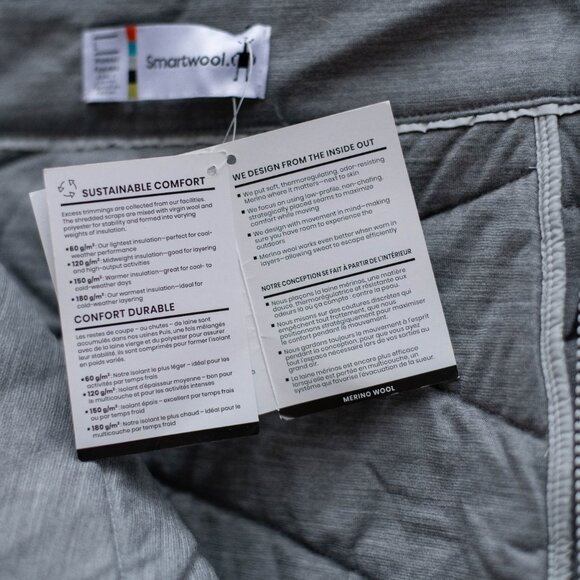 Smartwool Smartloft Puffer Skirt NWT — Women’s L — Storm Gray — Ski/Travel - Picture 8 of 10